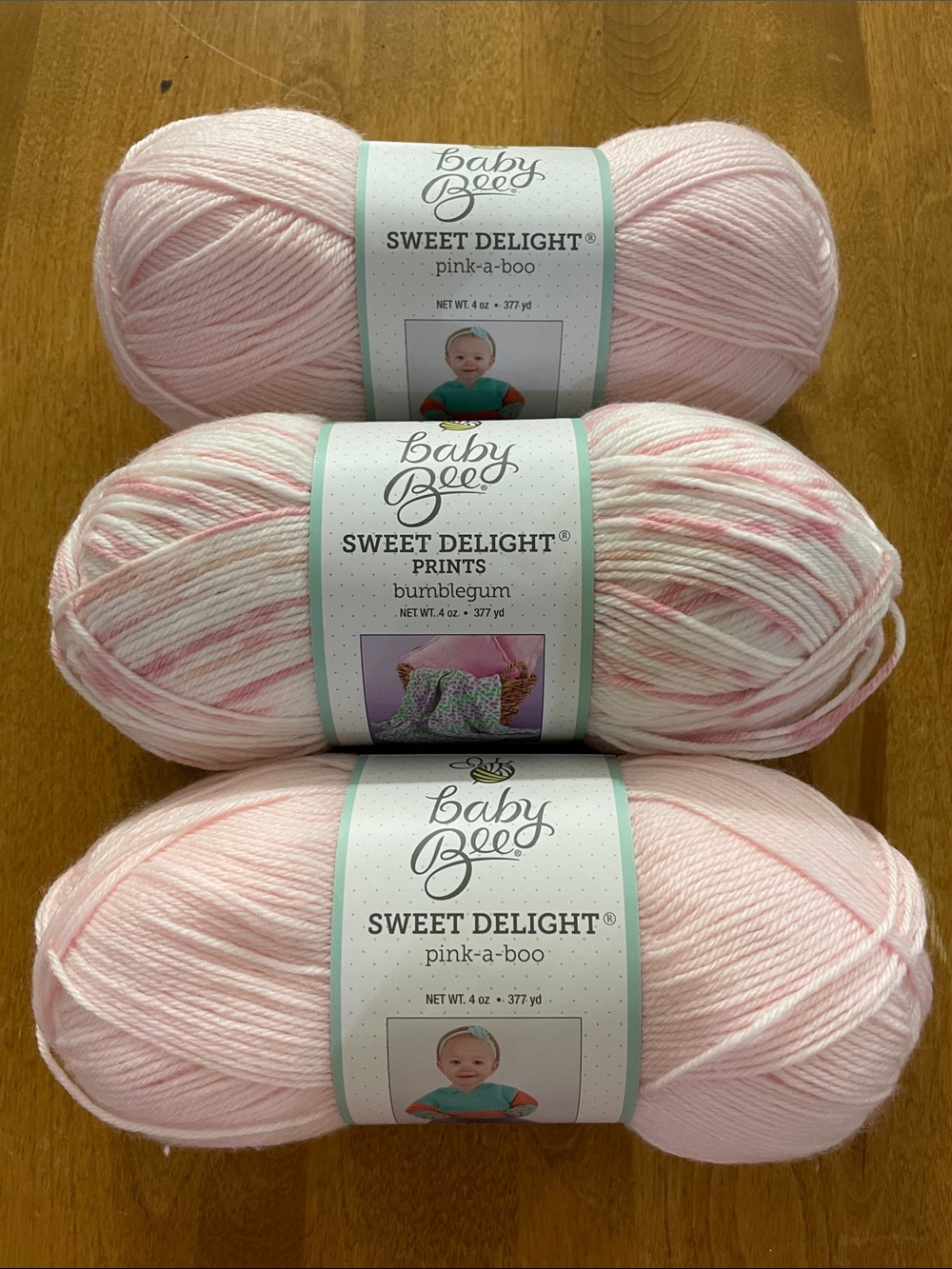 Baby Bee Sweet Delight Baby Yarn - Pink
